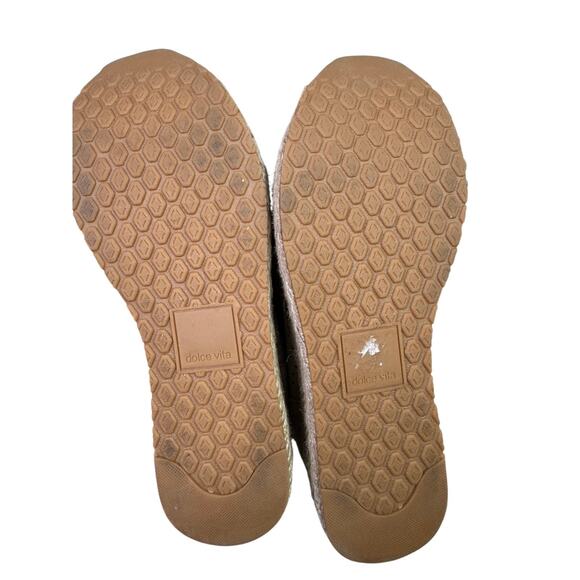 Dolce Vita Women's Jhenee Espadrille Perf Sneaker Taupe Perforated Suede Size 8 - Picture 6 of 9